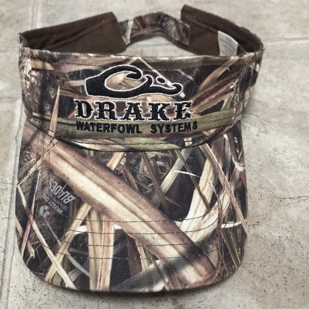 Drake waterfowl visor with mossy oak blade camo